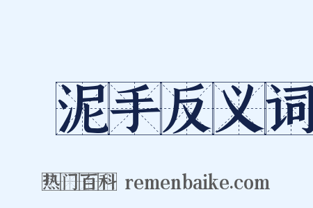 斲泥手反义词是什么意思的图片